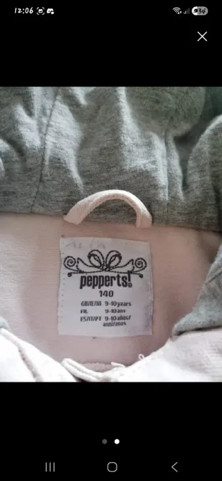 Chaqueta tejana niña con capucha