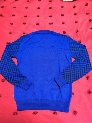 Jersey cuadros azul y negro BOB hombre