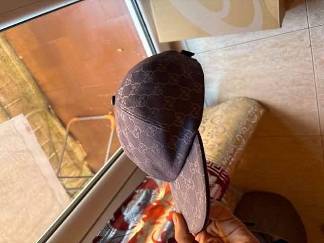 Gorra Gucci GG Monogram Marrón Beige