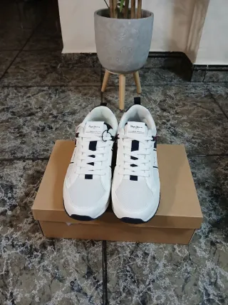 Zapatillas Pepe Jeans Blancas y Azul