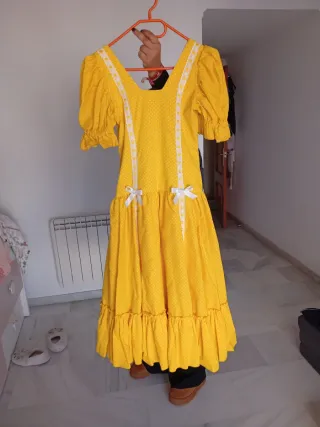 Vestido gitana niña amarillo
