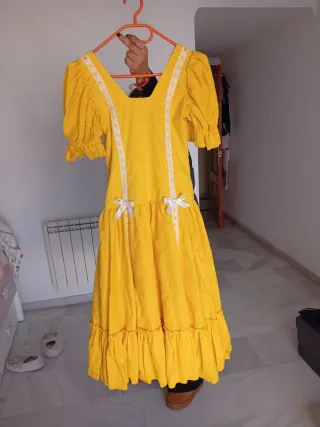 Vestido gitana niña amarillo