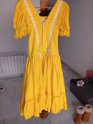Vestido gitana niña amarillo