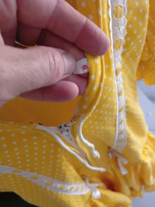 Vestido gitana niña amarillo