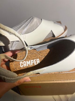 Sandalias Camper Oruga Talla 39 Blancas