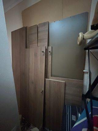 Armario 2 puertas roble madera