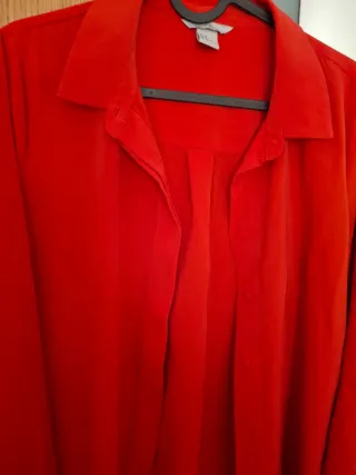 Blusa H&M Roja Manga Larga Talla M