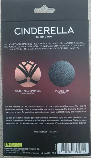 Arnés superior negro talla única