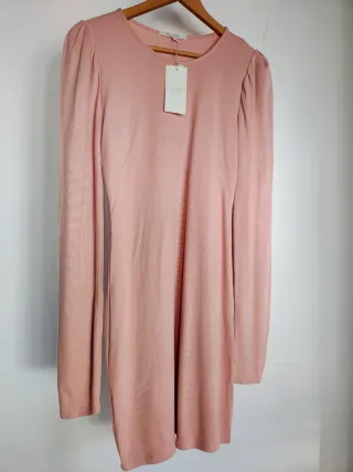 Vestido Rosa Pastel Easy Wear Nuevo con Etiqueta