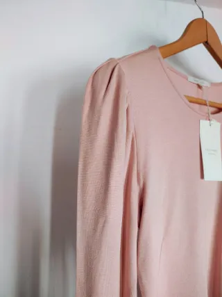 Vestido Rosa Pastel Easy Wear Nuevo con Etiqueta