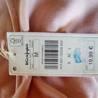 Vestido Rosa Pastel Easy Wear Nuevo con Etiqueta