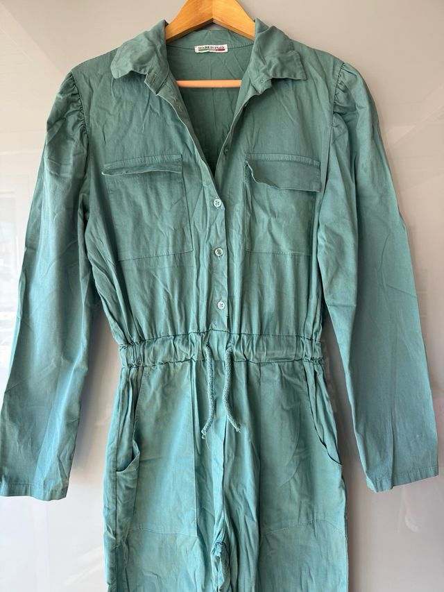 Mono largo mujer verde