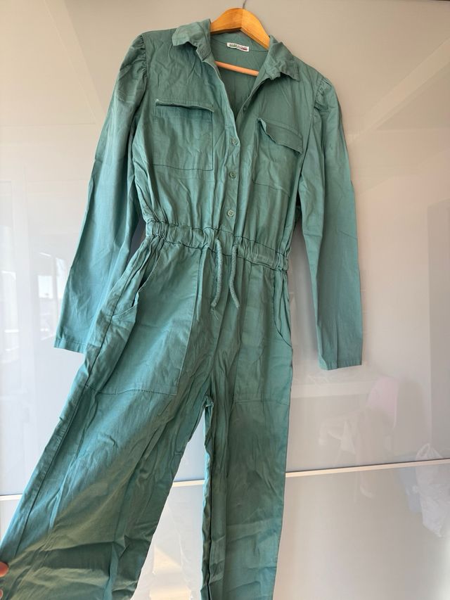 Mono largo mujer verde