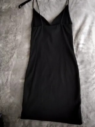 Vestido Zara Negro Elástico Talla XS
