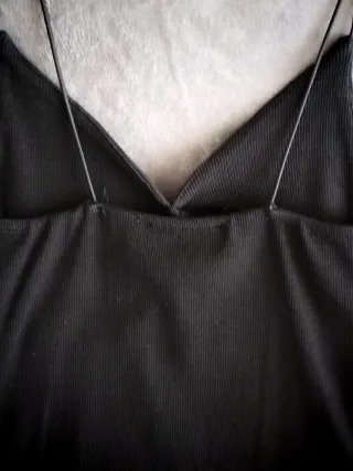 Vestido Zara Negro Elástico Talla XS