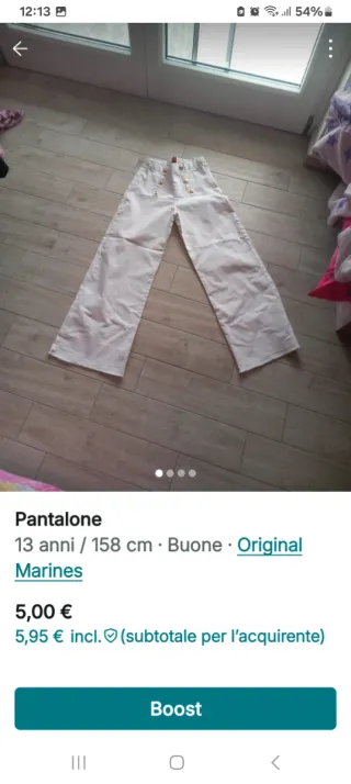 Pantaloni larghi ragazza 13 anni Marines