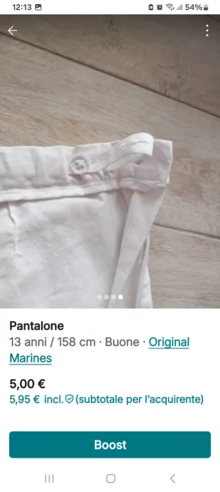 Pantaloni larghi ragazza 13 anni Marines