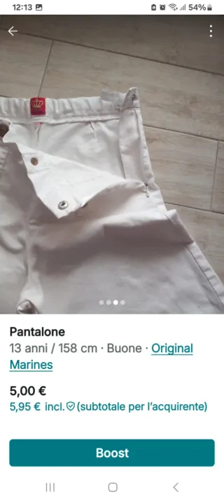 Pantaloni larghi ragazza 13 anni Marines