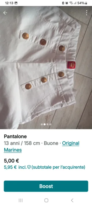 Pantaloni larghi ragazza 13 anni Marines