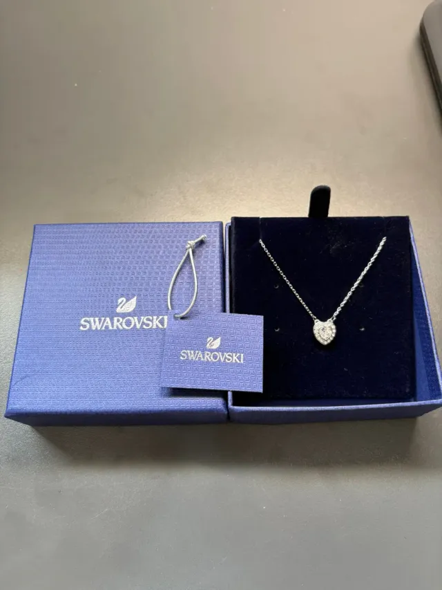 Collar Swarovski Corazón Plata