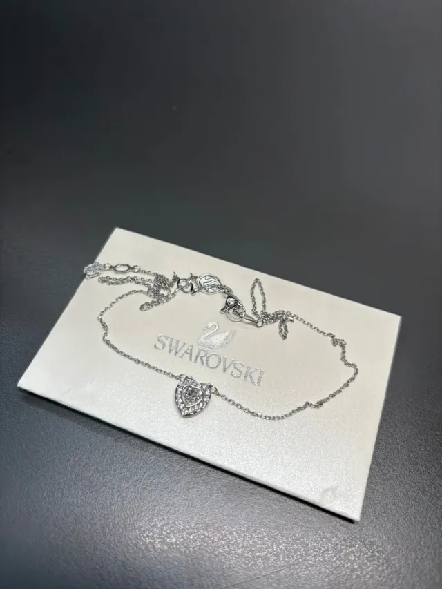 Collar Swarovski Corazón Plata