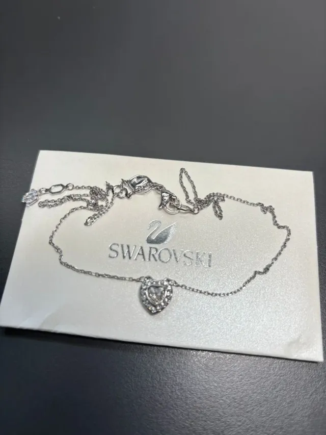 Collar Swarovski Corazón Plata