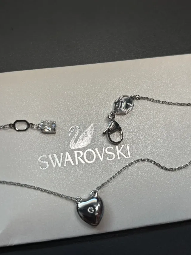 Collar Swarovski Corazón Plata