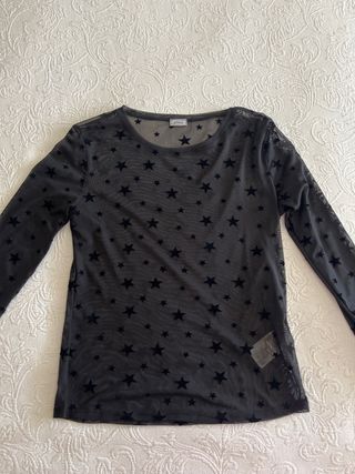 Camiseta Transparente de Estrellas