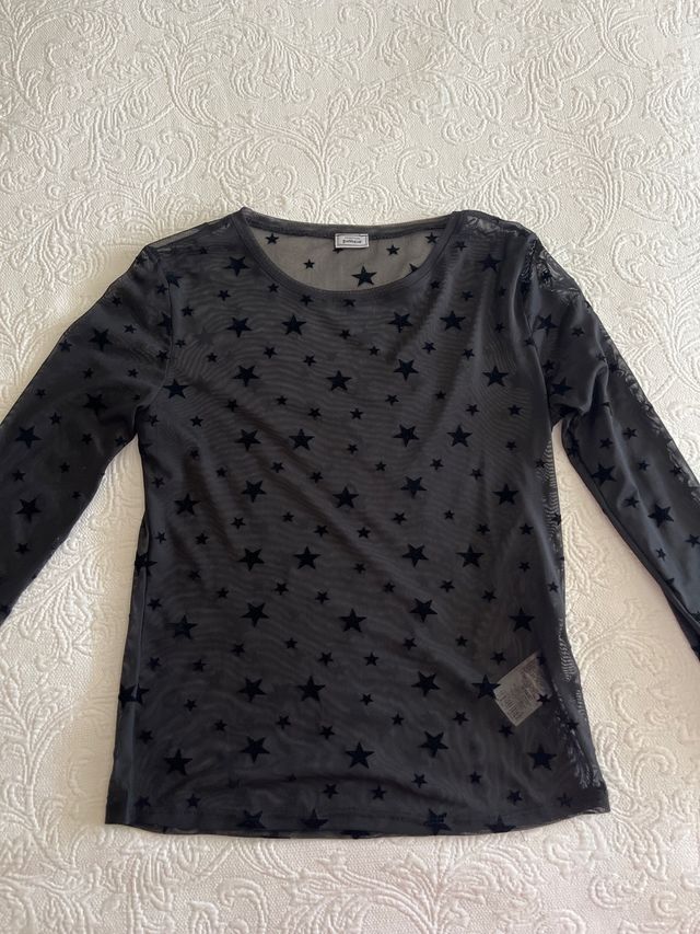 Camiseta Transparente de Estrellas