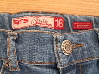 Pantalón vaquero niña BTS talla 16