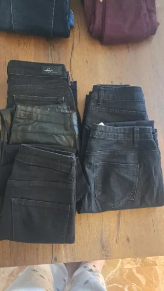 Lote 5 Pantalones Vaqueros Negros