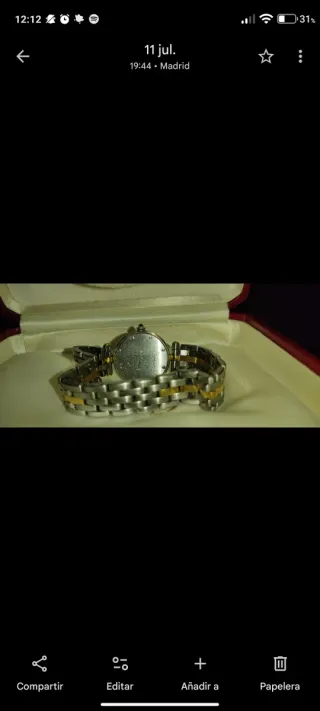 Reloj Cartier Panthère Vendôme Oro/acero