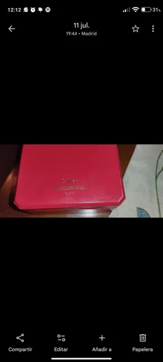 Reloj Cartier Panthère Vendôme Oro/acero