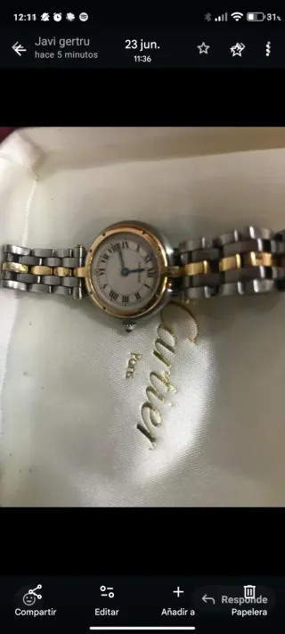Reloj Cartier Panthère Vendôme Oro/acero