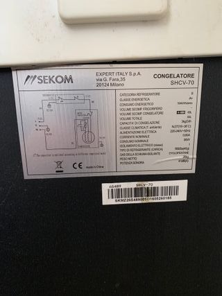 Congelatore Sekom SHCV-70 - 60L 4 stelle