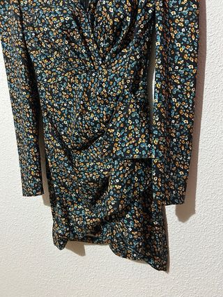 Vestido manga larga talla S fiesta casi nuevo