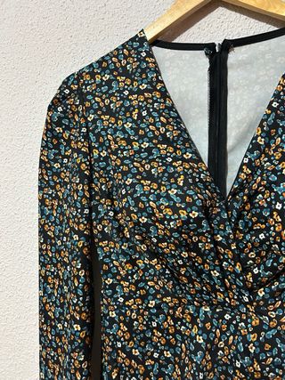 Vestido manga larga talla S fiesta casi nuevo