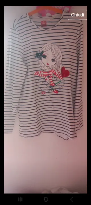 2 Magliette bambina 11 anni