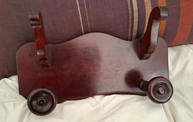 Colgador ANTIGUO 4 Perchas MADERA ◇40x20cm