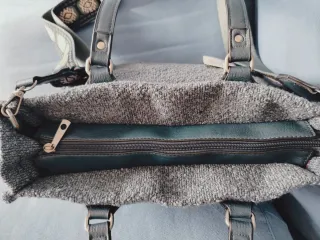 Borsa Turbo Bag grigio/verde