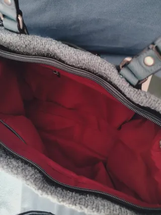 Borsa Turbo Bag grigio/verde