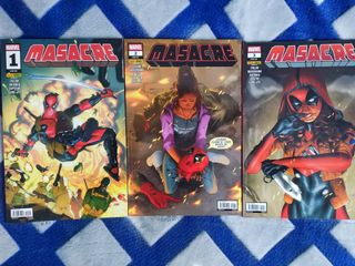 LOTE TOMOS 1 a 3. MASACRE (2025). MARVEL. PANINI.