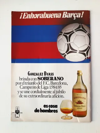 ES UN CLAM! 84/85 Lliga BARÇA El Periódico