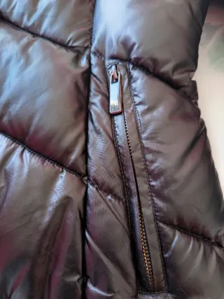 Plumífero tres cuartos negro