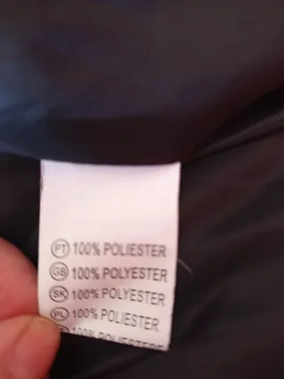 Plumífero tres cuartos negro