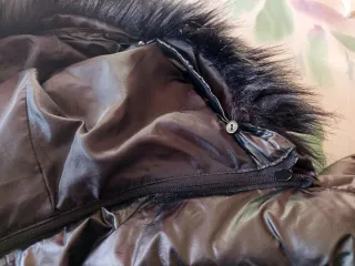 Plumífero tres cuartos negro