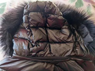 Plumífero tres cuartos negro