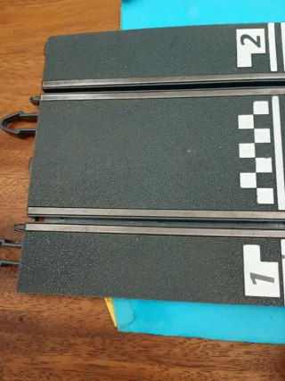 Scalextric cuentavueltas pista gris moderna