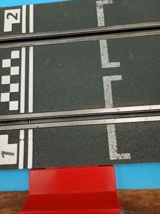 Scalextric cuentavueltas pista gris moderna