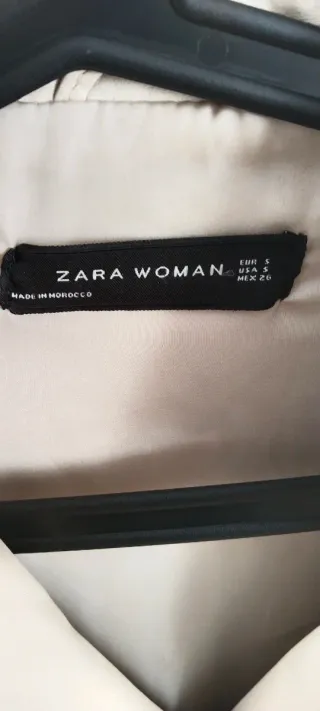 Chaqueta Zara Beige Mujer